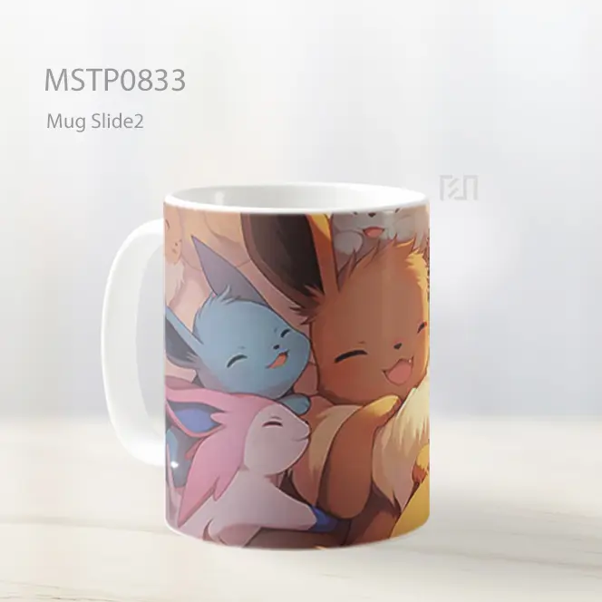Eevee Evolusi Pelukan Mug MSTP0833 - All-side / Desain