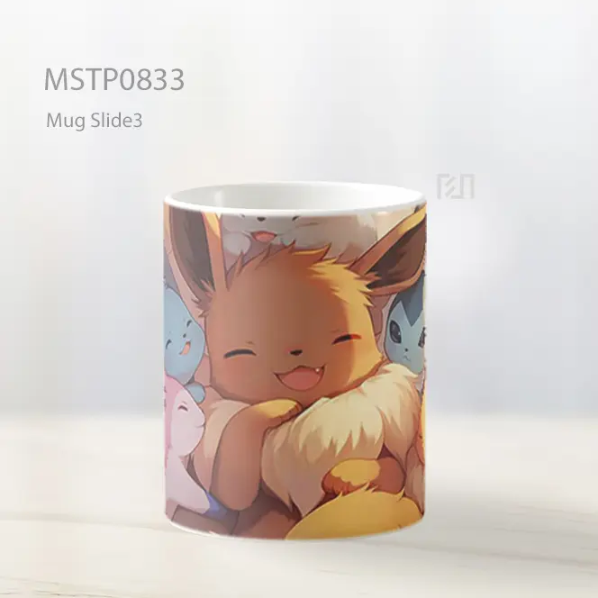 Eevee Evolusi Pelukan Mug MSTP0833 - All-side / Desain