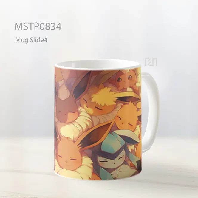 Eevee Evolusi Tidur Berbulu Mug MSTP0834