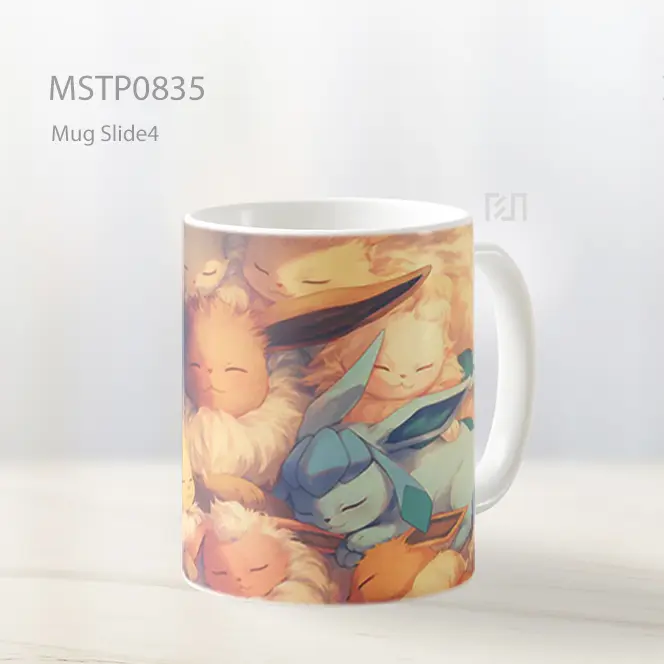 Eevee Evolutions Cuddle Pile Cute Mug MSTP0835