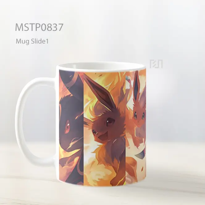 Eevee Pokemon Mug MSTP0837 - All-side / Desain