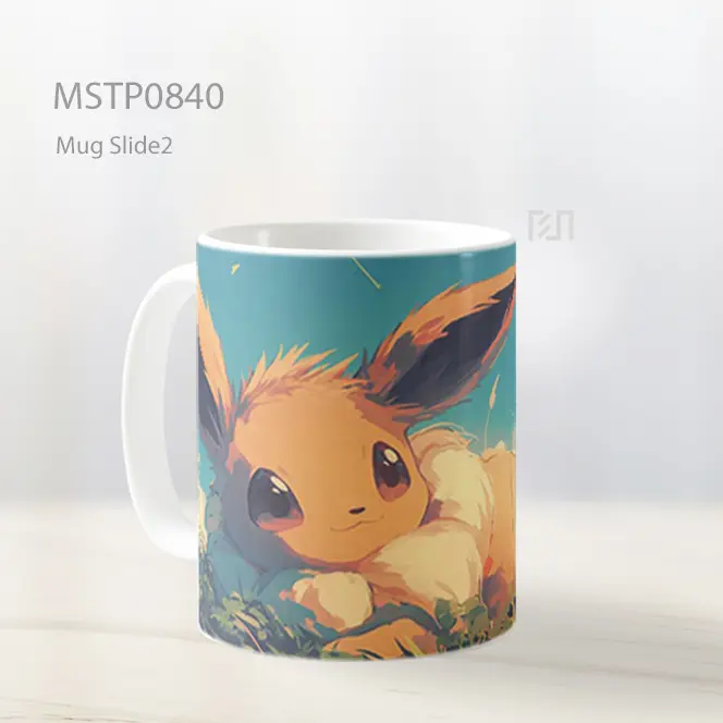 Eevee Pokemon Mug MSTP0840 - All-side / Desain