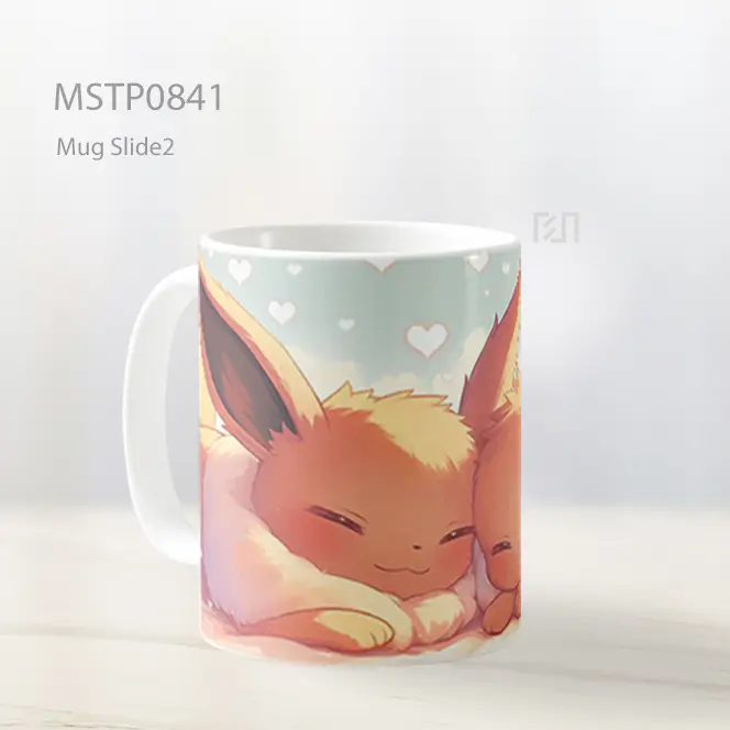 Eevee Pokemon Mug MSTP0841 - All-side / Desain