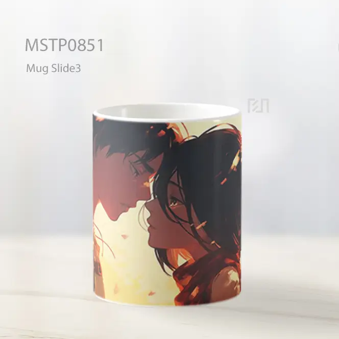 Eren And Mikasa Closeup Scene Cinta Mug MSTP0851 - All-side / Desain