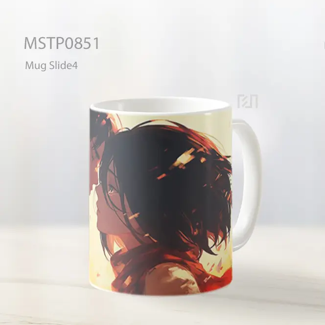 Eren And Mikasa Closeup Scene Cinta Mug MSTP0851