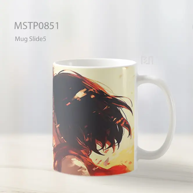 Eren And Mikasa Closeup Scene Cinta Mug MSTP0851 - All-side / Desain