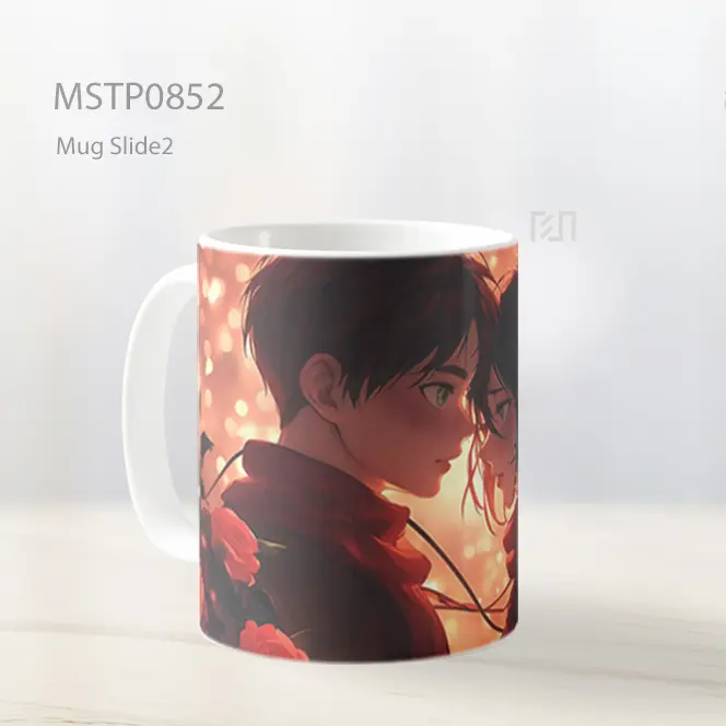Eren And Mikasa Momen Romantis Valentines Mug MSTP0852 - All-side / Desain