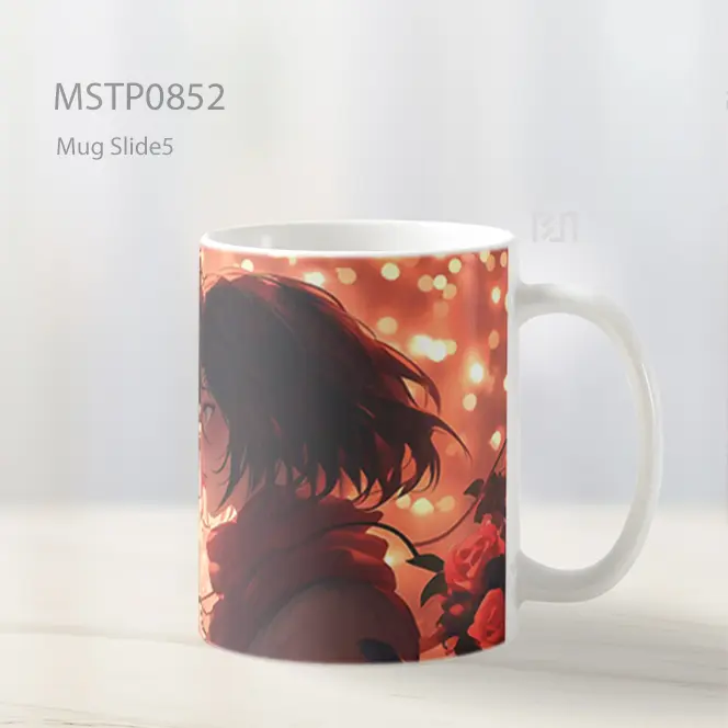 Eren And Mikasa Momen Romantis Valentines Mug MSTP0852 - All-side / Desain