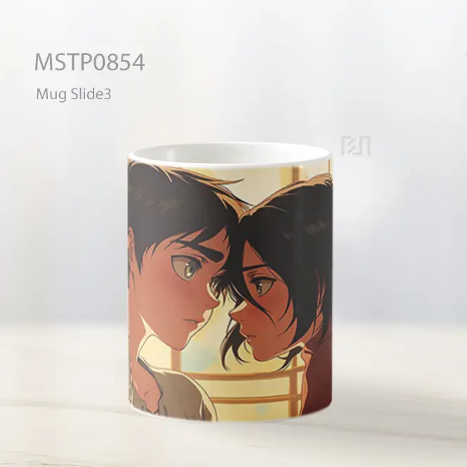 Eren And Mikasa Romantis Aot Valentines Mug MSTP0854 - All-side / Desain