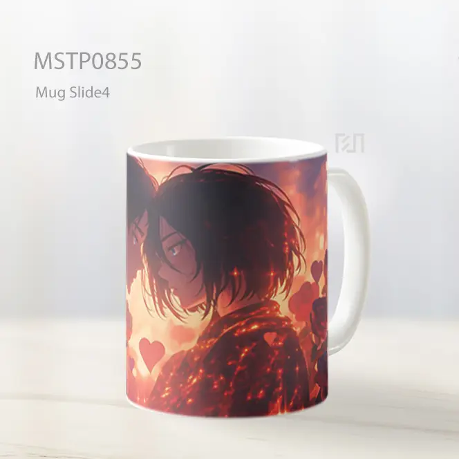 Eren And Mikasa Romantis Hari Valentines Mug MSTP0855