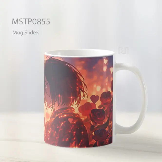 Eren And Mikasa Romantis Hari Valentines Mug MSTP0855 - All-side / Desain