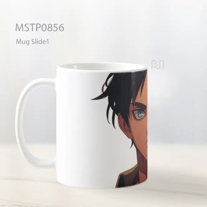 Eren Attack On Titan Tekad Mug MSTP0856 - All-side / Desain