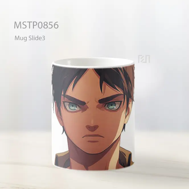 Eren Attack On Titan Tekad Mug MSTP0856 - All-side / Desain