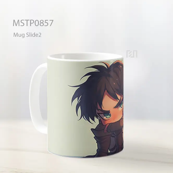 Eren Chibi Pose Duduk Marah Mug MSTP0857 - All-side / Desain