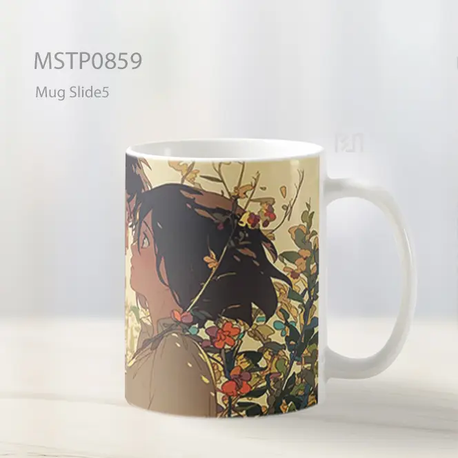 Eren Dan Mikasa Taman Romantis Mug MSTP0859 - All-side / Desain