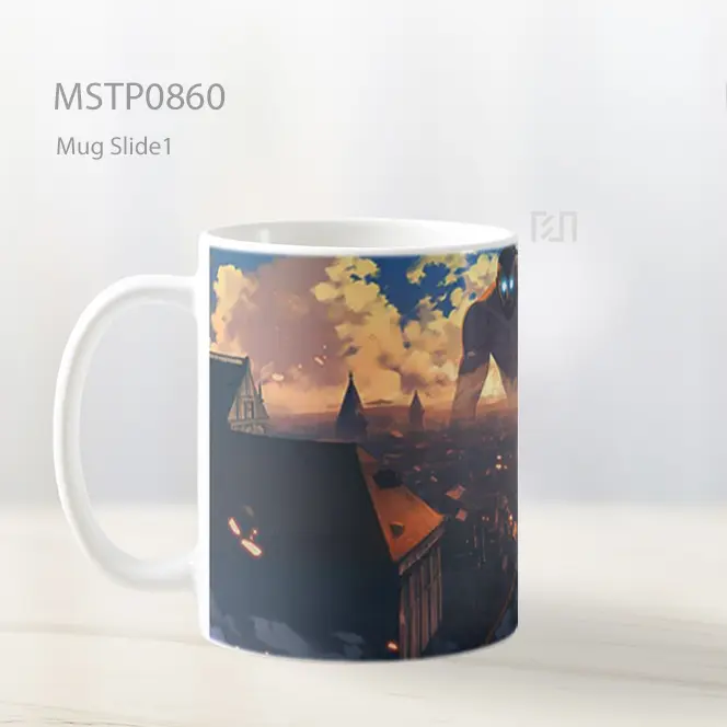 Eren Dan Titan Kolosal Senja Mug MSTP0860 - All-side / Desain
