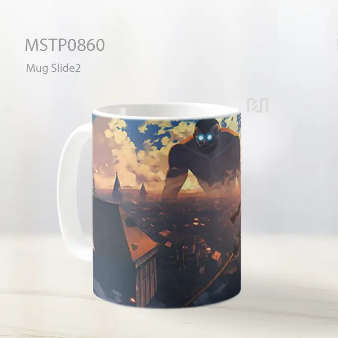 Eren Dan Titan Kolosal Senja Mug MSTP0860 - All-side / Desain