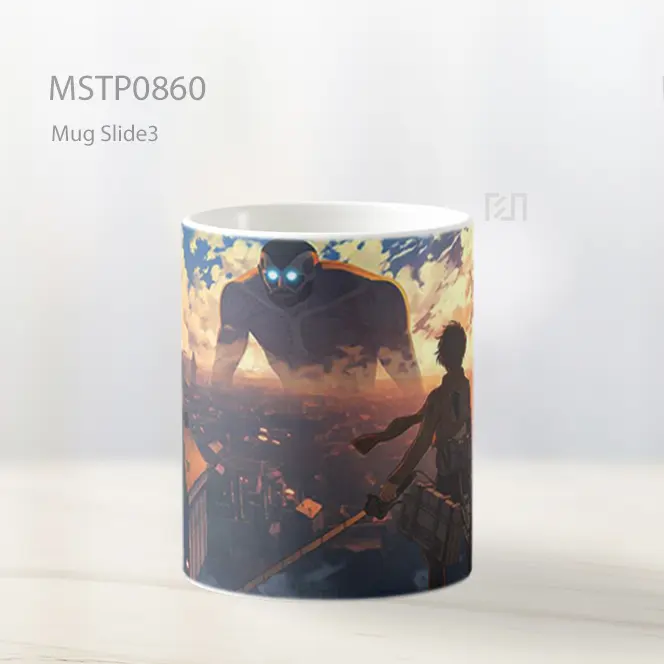Eren Dan Titan Kolosal Senja Mug MSTP0860 - All-side / Desain