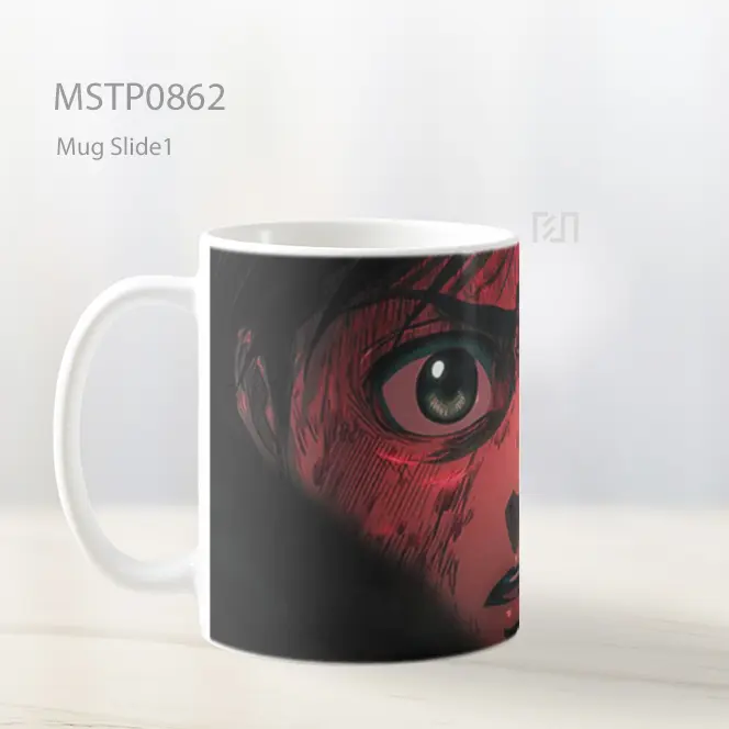 Eren Ekspresi Terkejut Mug MSTP0862 - All-side / Desain