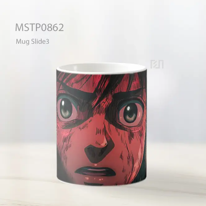 Eren Ekspresi Terkejut Mug MSTP0862 - All-side / Desain