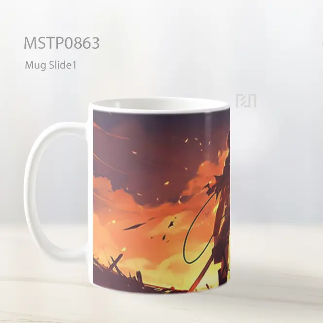 Eren Jaeger Attack On Titan Epic Scene Mug MSTP0863 - All-side / Desain