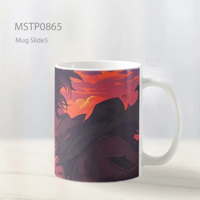 Eren Jaeger Attack On Titan Sasageyo Mug MSTP0865 - All-side / Desain