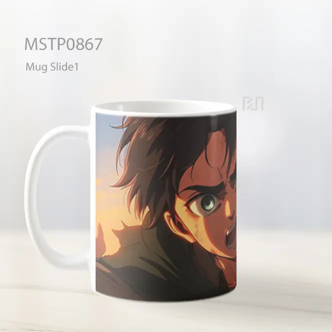 Eren Jaeger Gaya Seni Mug MSTP0867 - All-side / Desain