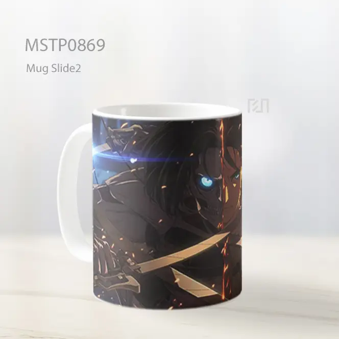 Eren Jaeger Titan Attack On Titan Split Face Mug MSTP0869 - All-side / Desain