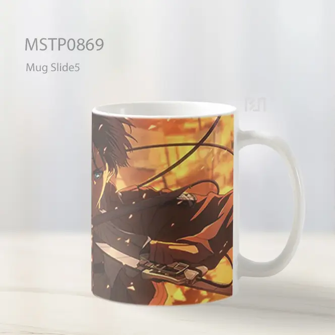 Eren Jaeger Titan Attack On Titan Split Face Mug MSTP0869 - All-side / Desain