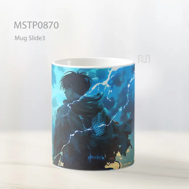 Eren Lightning Heroic Cloak Mug MSTP0870 - All-side / Desain