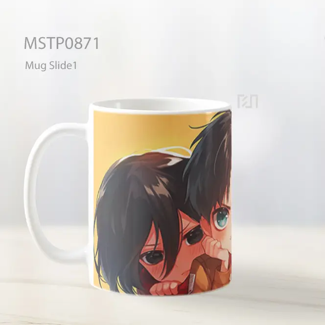 Eren Mikasa Armin Chibi Aot Mug MSTP0871 - All-side / Desain