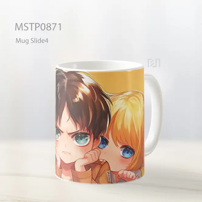 Eren Mikasa Armin Chibi Aot Mug MSTP0871