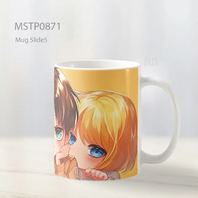 Eren Mikasa Armin Chibi Aot Mug MSTP0871 - All-side / Desain