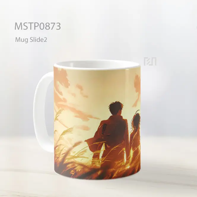 Eren Mikasa Senja Di Padang Mug MSTP0873 - All-side / Desain
