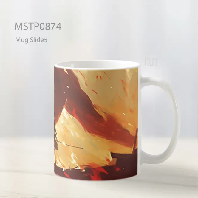 Eren Vs Titan Attack On Titan Mug MSTP0874 - All-side / Desain