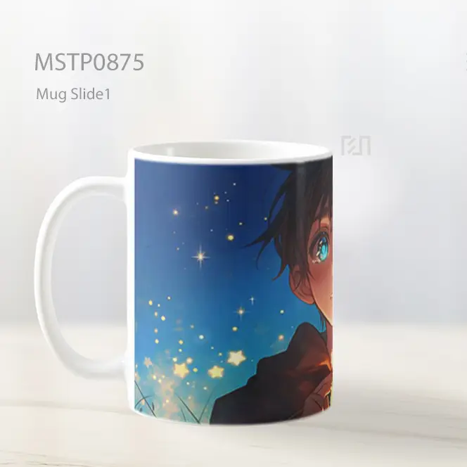 Eren Yeager Air Mata Bintang Bercahaya Mug MSTP0875 - All-side / Desain