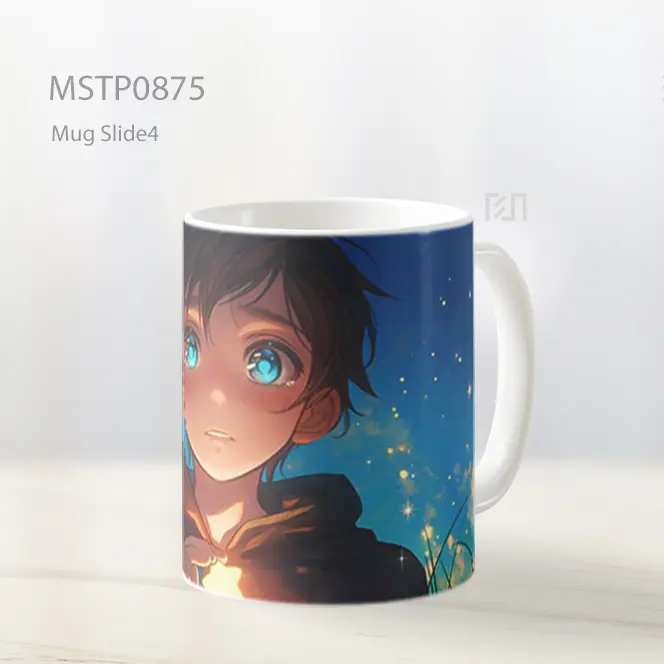 Eren Yeager Air Mata Bintang Bercahaya Mug MSTP0875