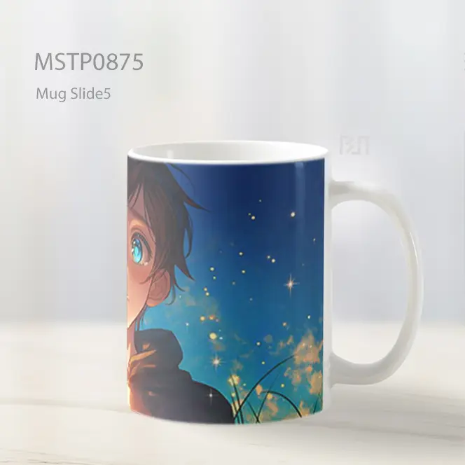 Eren Yeager Air Mata Bintang Bercahaya Mug MSTP0875 - All-side / Desain