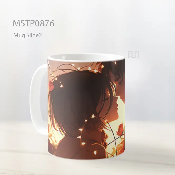 Eren Yeager And Mikasa Ackerman Valentines Mug MSTP0876 - All-side / Desain