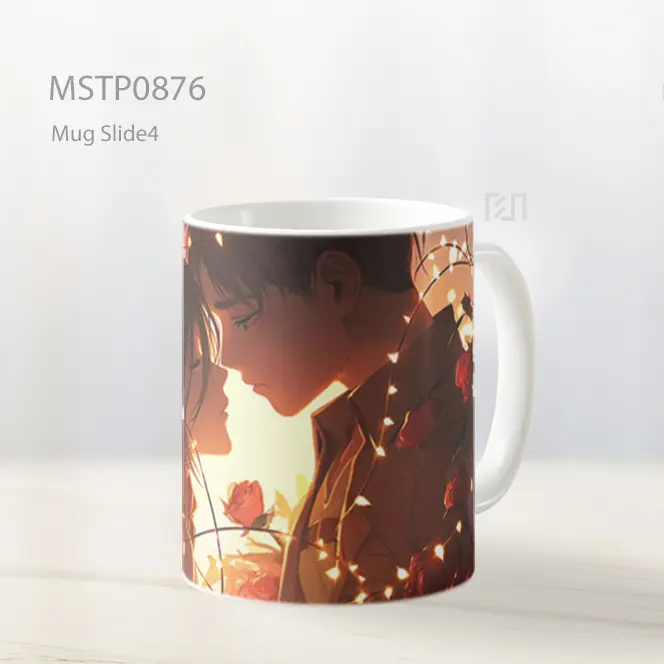 Eren Yeager And Mikasa Ackerman Valentines Mug MSTP0876