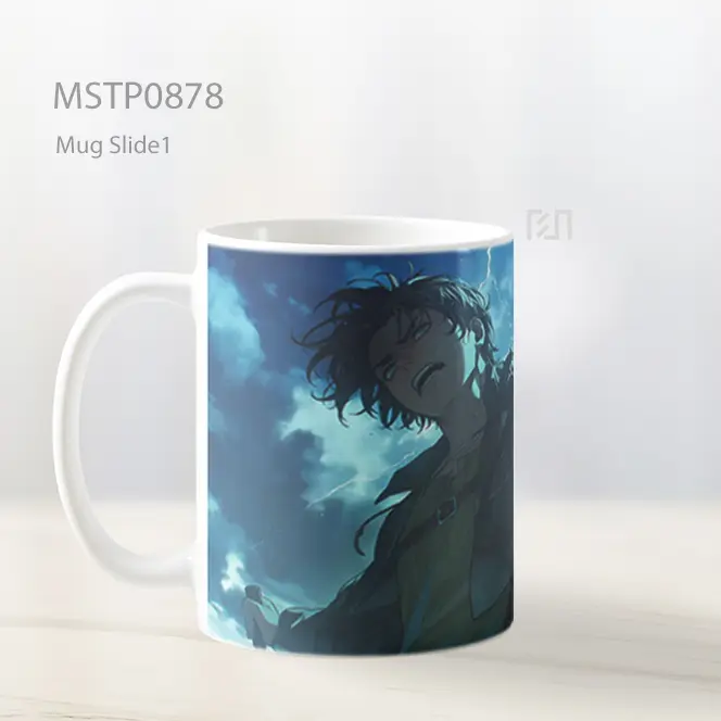 Eren Yeager Aot Kekuatan Petir Mug MSTP0878 - All-side / Desain