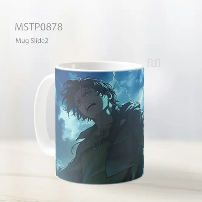 Eren Yeager Aot Kekuatan Petir Mug MSTP0878 - All-side / Desain