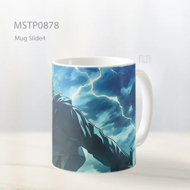 Eren Yeager Aot Kekuatan Petir Mug MSTP0878