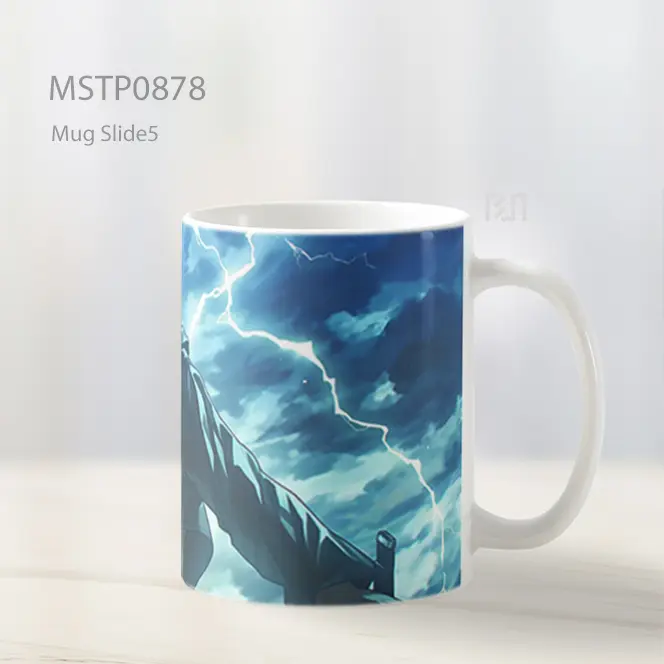 Eren Yeager Aot Kekuatan Petir Mug MSTP0878 - All-side / Desain
