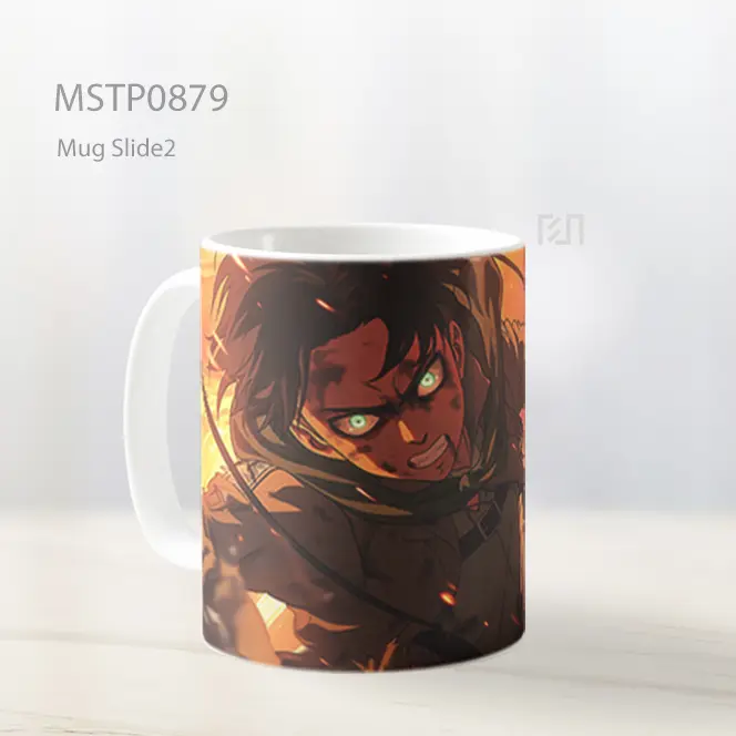 Eren Yeager Aot Keren Mug MSTP0879 - All-side / Desain