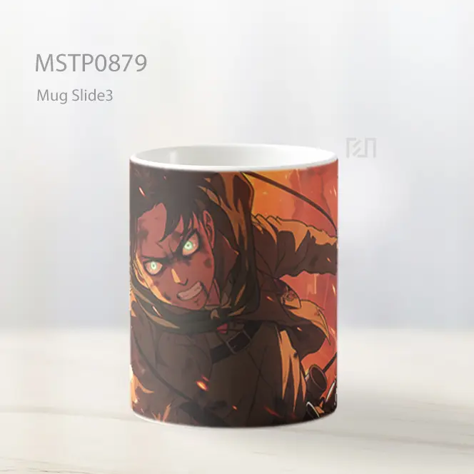 Eren Yeager Aot Keren Mug MSTP0879 - All-side / Desain