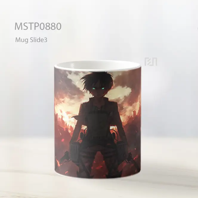 Eren Yeager Attack On Titan Dramatis Mug MSTP0880 - All-side / Desain