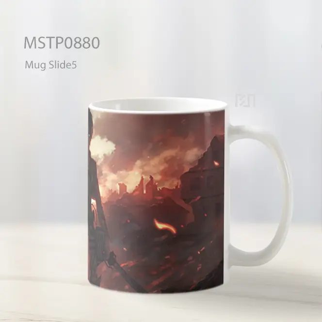 Eren Yeager Attack On Titan Dramatis Mug MSTP0880 - All-side / Desain