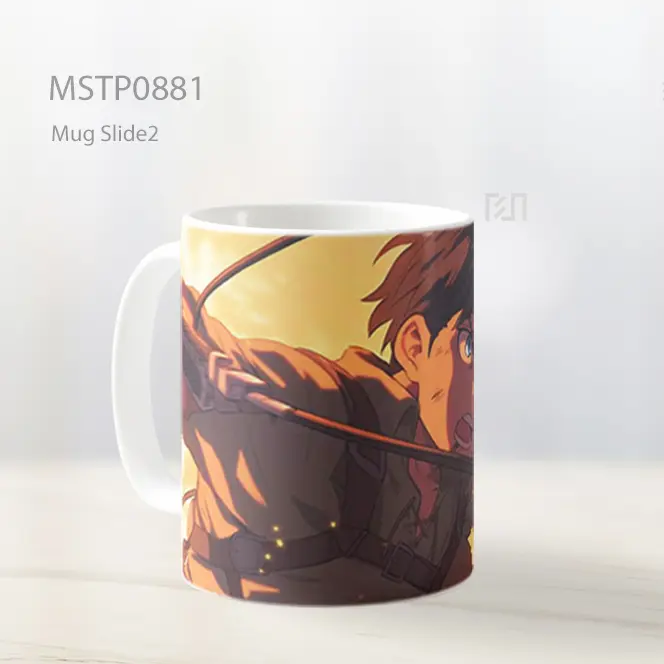Eren Yeager Attack On Titan Gear Mug MSTP0881 - All-side / Desain