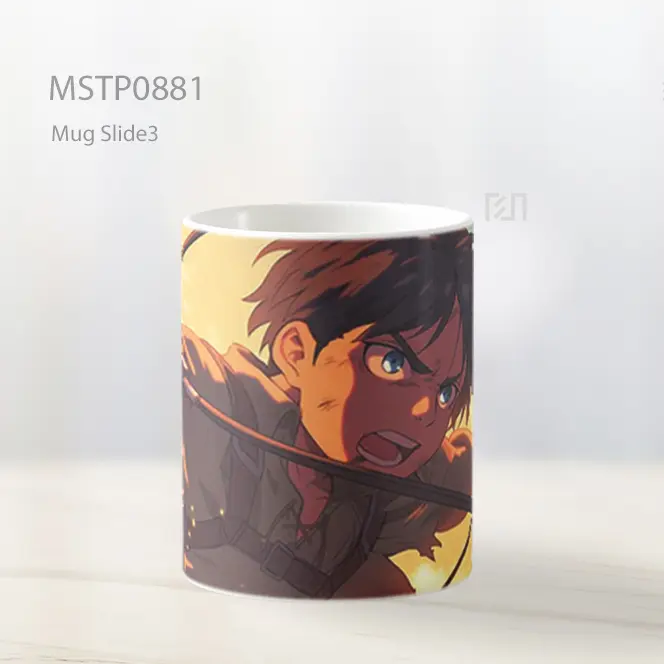 Eren Yeager Attack On Titan Gear Mug MSTP0881 - All-side / Desain